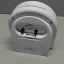 Peakeep Analog Alarm Clock Non-Ticking Silent, Optional 7 Wake-up Sounds with Volume Control, Nightlight and Snooze, AA Battery Operated (Black)