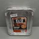 Aluminum Pans with Clear Lids 9x13-10 Pack Aluminum Foil Pans, Heavy Duty Disposable Pans for Cooking, Baking, Meal Prep, Parties & Food Storage