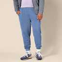 Amazon Essentials mens Relaxed Joggers Sweatpants, Fleece, Comfortable Fit (Blue)
