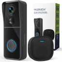 MUBVIEW Doorbell Camera Wireless with Chime, Video Doorbell - No Subscription, Voice Changer, Motion Zones, 1080HD, PIR Human Detection, 2.4Ghz WiFi, Battery-Powered Smart Doorbell