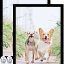 14x18 Picture Frame Set of 2, Black Photo Frames High Transparent Wall Gallery Desktop Horizontal Vertical for Canvas Collage Photo Poster Certificate 14 x 18 inches