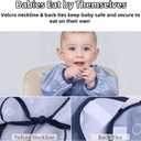 MOTEERLLU Full Body Coverall Baby Feeding Bib with Sleeves, Adjustable Long Sleeve Bib Attaches to Highchair, High Chair Food Catcher for Babies and Toddlers 6 to 36 Months