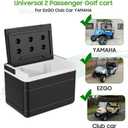 10L0L Golf Cart Ice Cooler Universal Insulated Portable Cooler Lightweight Ice Chest Box with Mounting Bracket Kit for Yamaha,EZGO,Club Car, Medium size 6L