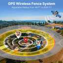 GPS Wireless Dog Fence, Invisible & Electric Fence for Dogs | Circular Boundary from 49 to 6561 ft | GPS Positioning, Protection Mode, 100% Waterproof | Outdoor Use Only