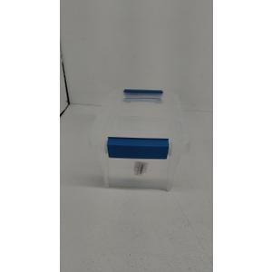 Tribello Clear Plastic Storage Bins with Lids Stackable Storage Bins (15 Quart)