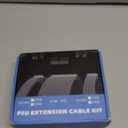 Sirlyr PSU Cable Extension Kit,One Way Bend Design PC Cables - Bright White Braided 1x 24Pin ATX / 2X 8 (4+4) Pin EPS/Gold-Plated 2X 8 (6+2) Pin PCIE for Power Supply,16AWG 5 Kits