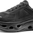 NORTIV 8 Men's Comfortable Walking Shoes MovePropel Athletic Breathable Gym Workout Tennis Jogging Cross Training Non Slip Fashion Running Sneakers (9, All Black)