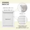 MR.DANCE 2" Cordless Faux Wood Blinds for Indoor Windows, Easy to Install, 25"W x 48"H
