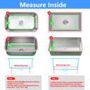 Sink Protectors for Kitchen Sink 12" 13" 16" 18" 19" 24" 26" 28" 29" 30" Silicone Sink mat| Silicone Kitchen Sink Mat for Bottom of Farmhouse(30"x16"Center)