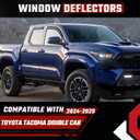 in-Channel Rain Guards fit for Toyota Tacoma 2024,4 PCS