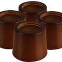 Wood Bed Furniture Risers Blocks - 3 inch Set of 4 Bed Risers, Heavy Duty Solid Wood Round Risers, Sofa Riser with Non-Slip Pad, Create Storage Space and Easy Cleaning for The Sweeper
