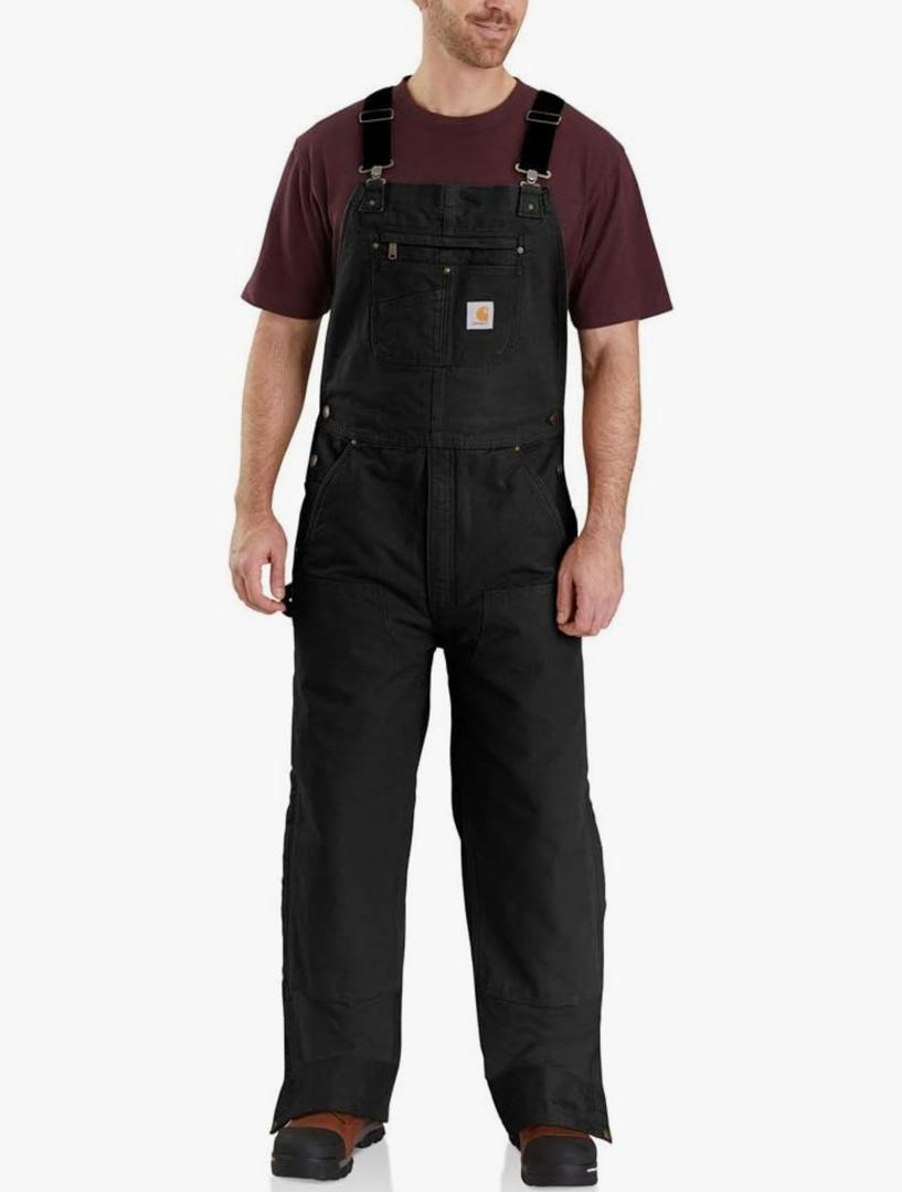 Carhartt Men's Loose Fit Washed Duck Insulated Bib Overall.M (8-10)