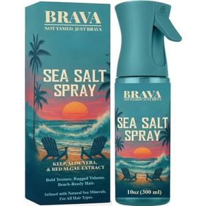 Sea Salt Spray for Men Hair Styling - Men's Sea Salt Spray for Hair Texture & Beach Hair Texturizer, Texturizing - Water Seasalt Products - Adds Volume, All Natural 10 Oz