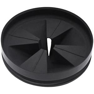 Garbage Disposal Splash Guards 3 3/8" Sink Baffle QCB-AM Replacement for InSinkErator Evolution Series, Upgraded Removable Quiet Collar Drain Plugs, Garbage Disposer Accessories, Black