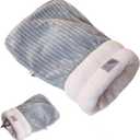 Cat Winter Sleeping Bag Soft Warm Cozy Pet Bed Sack for Indoor Cats or Small Dogs Durable Washable Sleeping Pad (Gray, Large)