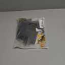 Sexy Split Side Floral Lace Trim Full Slip Night Gown Babydoll Lingerie Dress with Thong 2 piece (XX-Large, Black White)