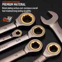 HORUSDY 24-Piece Ratcheting Wrench Set | Metric and SAE | Ratchet Combination Wrenches Set with Organizer | 72-Teeth | Chrome Vanadium Steel | 8-19 mm & 1/4 to 7/8