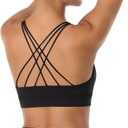 LEXISLOVE Womens Workout Shirts Sexy Open Back Activewear Workout Clothes Sports Yoga Tank Tops (Medium, Z-black)