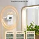 DEWENWILS 24 Hour Programmable Digital Timer Outlet, Timers for Electrical Outlets, Light Timer for Indoor Lamp Fan Aquarium, 1 Grounded Outlet, 125V/15A/1000W, 3 Prong, 1/2 HP, 1 Pack,White
