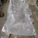 Tudomro 2 Pcs Clear Plastic Chaise Lounge Cover Waterproof Patio Lounge Chair Furniture Cover Heavy Duty 85L x 33W x 33H for Outdoor