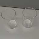 Clear Glass Cylinder Shade, 2 pack, Pendant Lights Shade Fixture Replacement Globes, Replacement Glass Lamp Shade with 1-5/8-inch Fitter, Diameter 4”, Height 6.5"