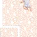 TCBunny Extra Large Baby Play Mat - 4FT x 6FT Foam Puzzle Floor Mat for Kids & Toddlers (Nordic Style)