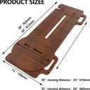 The Skateboard,Suitable for Patients, Elderly, and Disabled Individuals for Assisted Mobility,FSA Certified,with a Load Capacity of 800 pounds,Features Two Perforated Handles (Walnut Paint 32-13-1”)