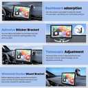 9" Wireless Apple Carplay Screen for Car with 4K Dash Cam, Portable Apple Carplay & Android Auto with 1080p Backup Camera DVR, Voice Control/GPS Navigation/Mirror Link/BT