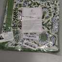 ATOSII Clover Blue 100% Cotton Fall Cloth Designer Dinner Napkins, Handblock Print, Washable Durable Linen for Everyday Use Weddings Parties Outdoors Easter I 20 X 20 Inches I Set of 4