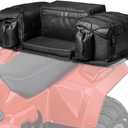 VEVOR ATV Rear Storage Bag, 50L ATV Rear Cargo Bag with Sponge Seat Cushion & Bottle Holder, 600D Oxford Cloth Rear Seat Gear Bag Fit Most ATVs with Rear Rack, Compatible with ATV, UTV, Can-Am Vehicle