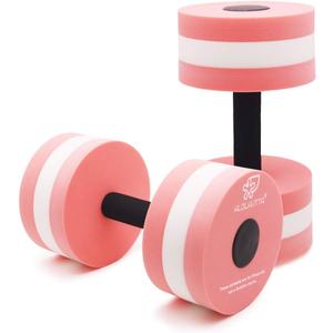 Aquatic Dumbells, 2PCS Water Aerobic Exercise Foam Dumbbell Pool Resistance,Water Aqua Fitness Barbells Hand Bar Exercises Equipment for Weight Loss