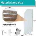 Public Toilet Partition for Men's Durable Wall-Mounted Men's Urinal Privacy Screen - Public Toilet Partition for Kindergartens, schoolShopping Malls, and Public Places 35.43x15.74x0.63 inch 1PCS