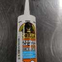 Gorilla Waterproof Caulk & Seal Silicone Sealant, 10oz Cartridge (Pack of 1) - White Caulking Sealant for Kitchen, Window, Bath, Marine, Door and More