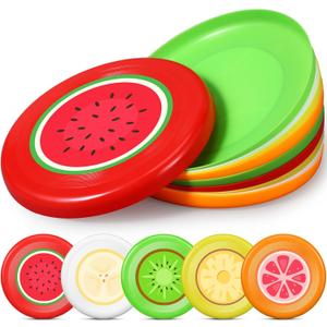 10 Pack Flying Disc Disk Flyer Disc Outdoor Training Interactive Flying Discs Bulk for Adults Dogs for Sports Favors, 5 Colors