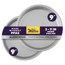 Wilton Performance Pans Aluminum Round Cake Pan, 9 x 2 in., Pack of 2