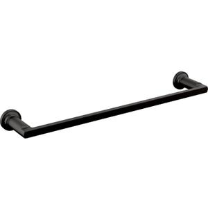 Delta Towel Rack | 18 Inch Matte Black Towel Bar for Bathroom, Kitchen | Tetra Accessories