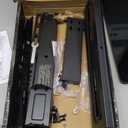 Perlegear Universal Swivel TV Stand Base for 3270 inch TVs, Height Adjustable Table Top TV Stand Mount with Tilt, Tempered Glass Base, Holds up to 88 lbs