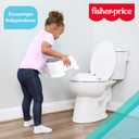 Fisher-Price Toddler Step Stool Non-Slip Textured Top, Wide Stable Base, Lightweight Potty Training Boost for Kids, Bathroom & Sink Stool for Toddlers