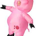 Spooktacular Creations Inflatable Halloween Costume, Adult Piggy Blow Up Costume, Pig Inflatable Suit for Themed Parties (X-Large(75In))