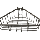 Stainless Steel Shower Caddy Corner Basket Shelf Bathroom Organizer Wall Mounted Storage, Brushed Nickel