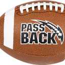 Passback Junior Composite Football, Ages 9-13, Youth Training Football, (Ships Deflated)