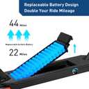 Hiboy 500W Peak Motor Electric Scooter, 19MPH, 22 Miles Long-Range, Foldable Commuter Electric Scooter Adults with Removable Battery, Dual Braking System & APP for Urban Travel, 3,246,699 Cubic"