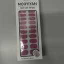 8 x Gloss Nail Strips|Uv Free|22 Pcs,Gel Nail Stickers|Long Lasting Two Weeks and Easy to Apply&Remove|Powder Blue Spot