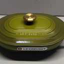 Le Creuset Enameled Cast Iron Signature Oval Dutch Oven, 8 qt., Olive with Gold Knob