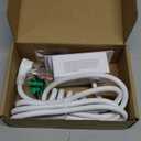 Drawer Outlet Kit, Recessed Furniture Power Strip, PD 20W Fast Charging Horizontal Outlet, Clutter-Free Drawer Socket with 2 USB(A & C) and 2 12 Amp AC Ports, 7.2 FT Power Cord, Spring Cable (White)