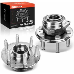 A-Premium 2 x Front or Rear Wheel Bearing and Hub Assembly with 6-Lug Compatible with Cadillac SRX 2010-2016, Saab 9-4X 2011