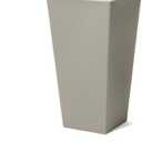 Step2 Tremont Tall Square Tapered Planter, 28", Indoor/Outdoor Plants, Efficient Drainage, Durable Resin, Concrete
