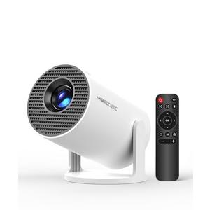 Magcubic Mini Projector with WiFi and Bluetooth, 4K Support Smart Portable Projector, Small Proyector with 200ANSl & AutoKeystone, 180° Rotation HY300Pro Video Proyector for Bedroom, Movie, Outdoor