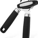 Easy Turn Smooth Edge Manual Can Opener, Hand Held Kitchen Gadget for Arthritis and Weak Hands, Effortless Rust-Proof Stainless Steel with Built-in Bottle Opener