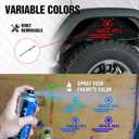for Wrangler JK Rear Inner Fender Liners Back Mud Guards Compatible with 2007-2018 Jeep Wrangler JK & JKU Unlimited 2/4 Doors, Since 1941 Logo Steel Wheel Well Cover Fender Flare Liners (2 PCS)